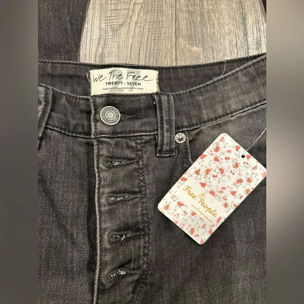 Free People Galaxy Black Denim Flare Jeans - Picture 6 of 6